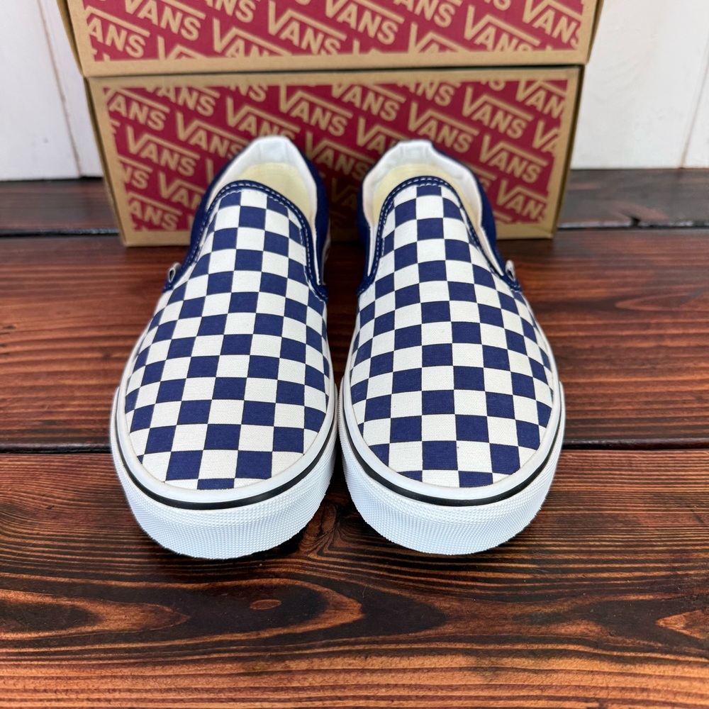 NIB Vans Classic Slip-On Color Theory Checkerboard Sneakers Size 9.5 Women